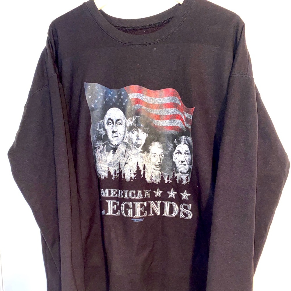 Rushmorons The Three Stooges Sweatshirt Size Large